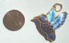 1 33x31mm Cloisonné Hummingbird Pendant